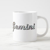 Gemini in Pearl Gemstone Grote Koffiekop (Rechts)