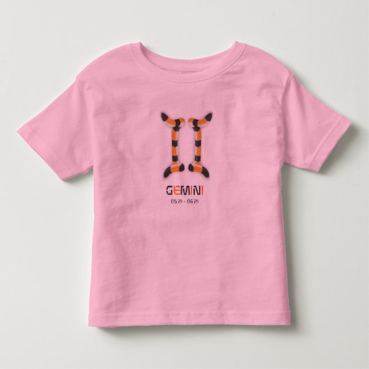 "Gemini in Tiger's Style". Kinder Shirts (Voorkant)