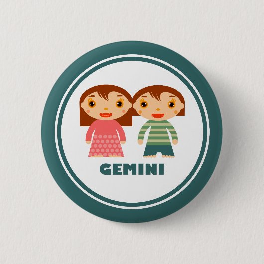 Gemini is mijn Zodiac Sign Ronde Button 5,7 Cm (Voorkant)