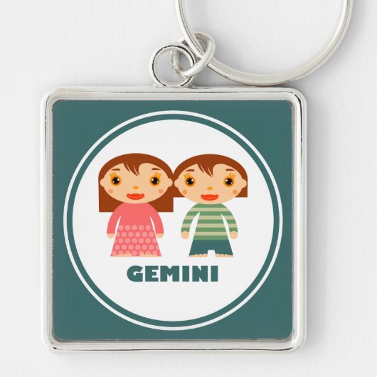Gemini is mijn Zodiac Sign Sleutelhanger (Voorkant)