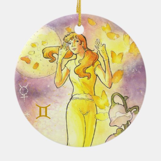 Gemini Keramisch Ornament (Achterkant)