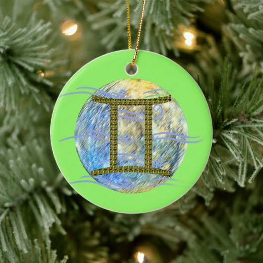 Gemini Keramische Versiering Keramisch Ornament (Boom)