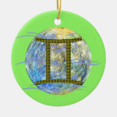 Gemini Keramische Versiering Keramisch Ornament (Voorkant)