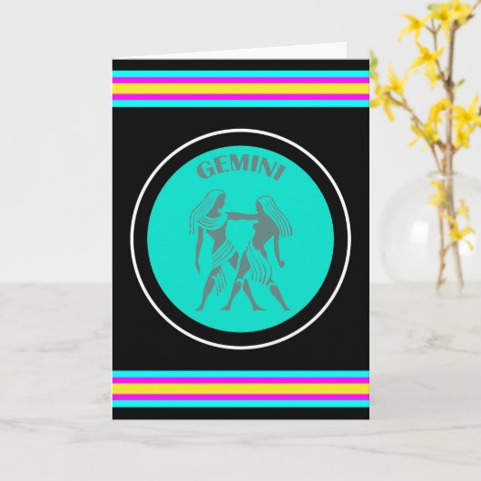 Gemini Kerstkaart Kaart (Gele Bloem)