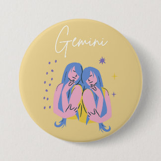 Gemini knop badge ronde button 7,6 cm