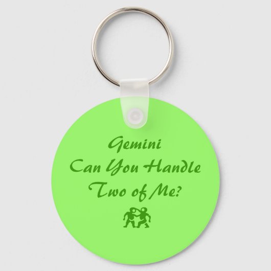 Gemini kun je twee van me Sleutelhanger afhandelen (Voorkant)