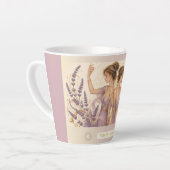 Gemini Lavender Art Nouveau Kleine Latte Mok (Linkerhoek)