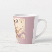 Gemini Lavender Art Nouveau Kleine Latte Mok (Rechts)
