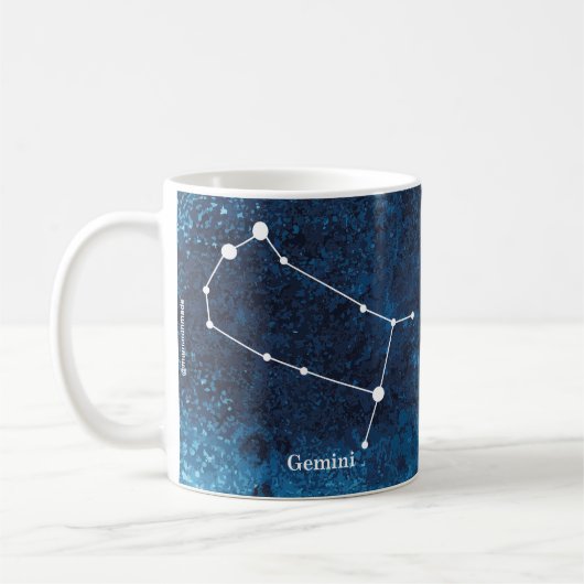 Gemini / leth-aon (Schots-Gaelische vertaling) Koffiemok (Links)