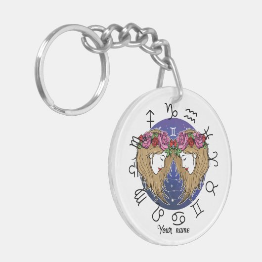 Gemini & Libra Acrylic Keychain (Voorkant Links)