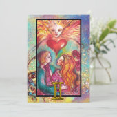 GEMINI,LOVERS TAROT ASTROLOGIE STERRENBEELD VERJAA KAART (Staand voorkant)