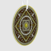 Gemini Mandala Acrylic Ornament (voorkant)