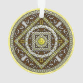 Gemini Mandala Acrylic Ornament (achterkant)