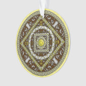 Gemini Mandala Acrylic Ornament (voorkant)