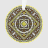 Gemini Mandala Acrylic Ornament (voorkant)