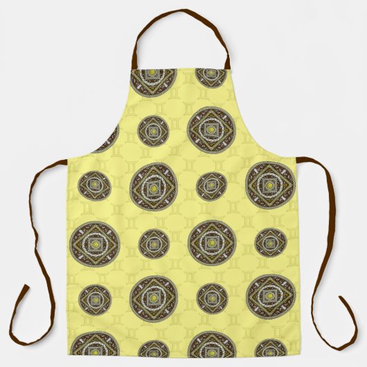 Gemini Mandala All-Over Print Schort (Voorkant)