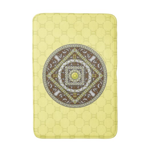 Gemini Mandala Badmat (Voorkant Verticaal)