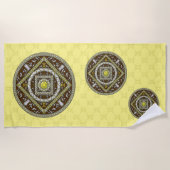 Gemini Mandala Beach Towel Strandlaken (Voorkant)