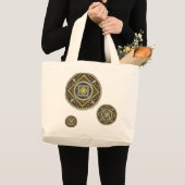 Gemini Mandala Boodschappentas Grote Tote Bag (Voorkant (product))