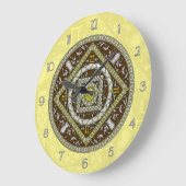 Gemini Mandala Clock Grote Klok (Hoek)