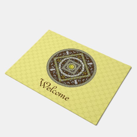 Gemini Mandala Doormat Deurmat (Schuin)