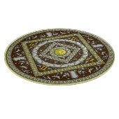 Gemini Mandala Glass Cutting Board Snijplank (Hoek)