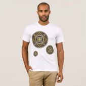Gemini Mandala Heren Licht Shirt (Voorkant volledig)