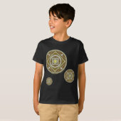 Gemini Mandala Kind en Baby Donker Shirt (Voorkant volledig)