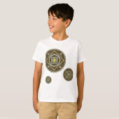 Gemini Mandala Kind en Baby Licht Shirt (Voorkant volledig)