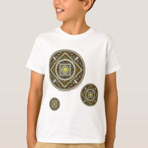 Gemini Mandala Kind en Baby Licht Shirt