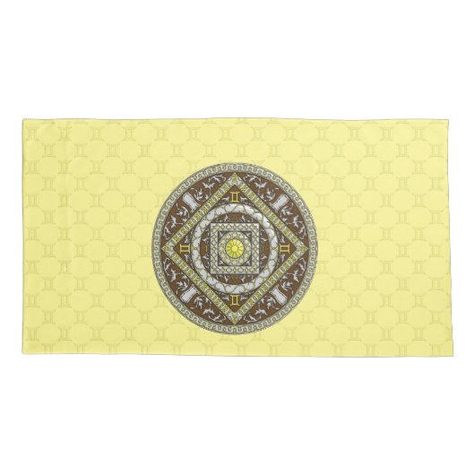Gemini Mandala Kussensloop (Achterkant)