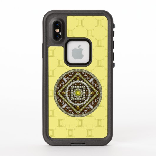 Gemini Mandala Lifeproof Hoesje (Achterkant)