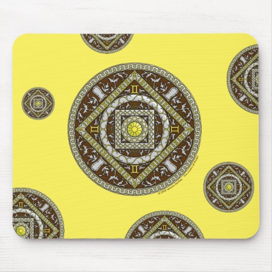 Gemini Mandala Mousepad Muismat (Voorkant)