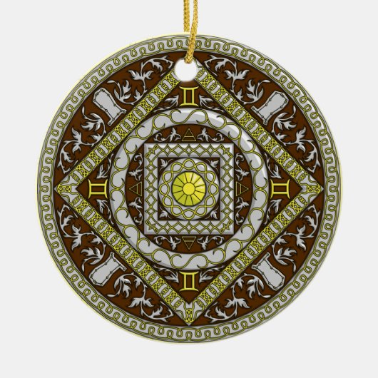 Gemini Mandala Ornament (Voorkant)