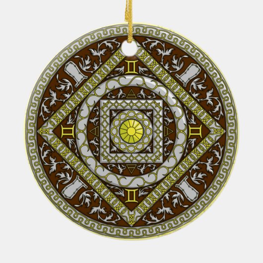 Gemini Mandala Ornament (Achterkant)