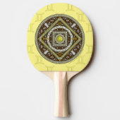 Gemini Mandala Ping Pong Paddle Tafeltennisbatje (Achterkant)