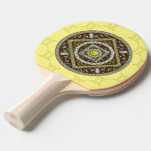 Gemini Mandala Ping Pong Paddle Tafeltennisbatje (Voorkant Gekanteld)