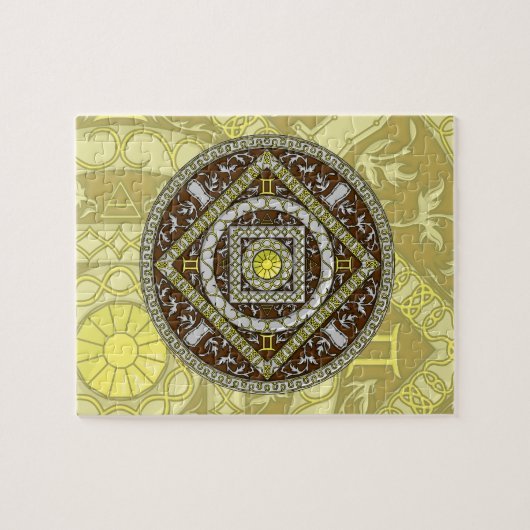 Gemini Mandala Puzzle Legpuzzel (Horizontaal)