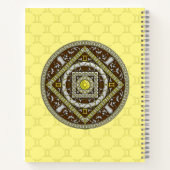 Gemini Mandala spiraal Notitieboek (Achterkant)