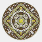 Gemini Mandala Sticker (Voorkant)