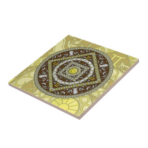 Gemini Mandala Tile Tegeltje