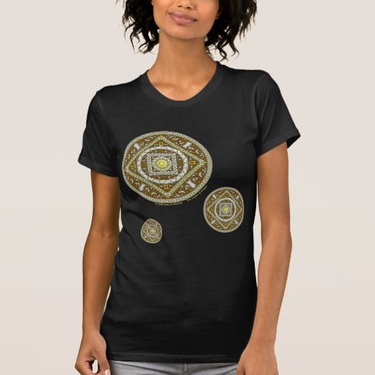 Gemini Mandala Vrouwen Donker Shirt (Voorkant)