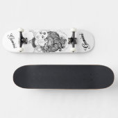 Gemini Mask Lady Zodiac Persoonlijk Skateboard (Horizontaal)