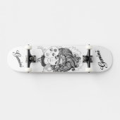Gemini Mask Lady Zodiac Persoonlijk Skateboard (Horizontaal)