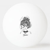 Gemini Mask Lady Zodiac Pingpongbal (Achterkant)