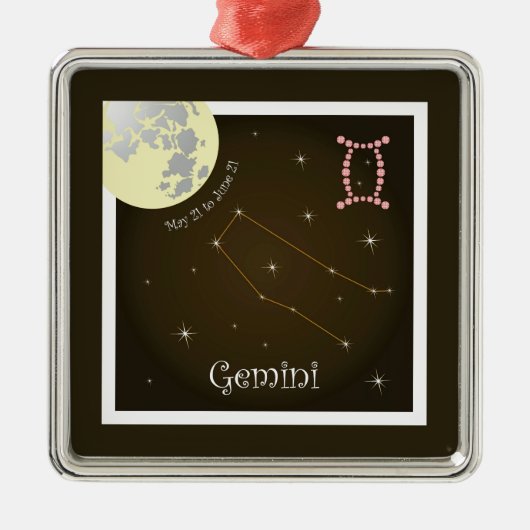 Gemini May 21 to June 21 Ornament (Voorkant)