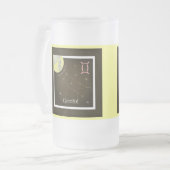 Gemini May 21 to June 21 Tasse Matglas Bierpul (Voorkant links)