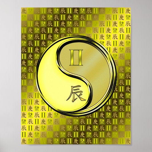 Gemini & Metal Dragon Poster (Voorkant)