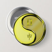 Gemini & Metal Monkey Ronde Button 7,6 Cm (Voorkant /achterkant)