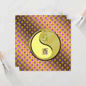 Gemini & Metal Rooster Kaart (Voorkant / Achterkant in situ)